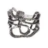 STEAMPUNK STORY Bague Couleur Argent Vieilli Pieuvre, Steampunk Sorcière Occulte Vintage Pirate -Costumes Cosplay Soldes Boutique ACCBAG177