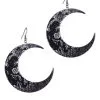 RESTYLE Boucles D'oreilles Gros Croissant De Lune Texturé Luna Occulte -Costumes Cosplay Soldes Boutique ACCBCL294