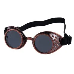 STEAMPUNK STORY Lunettes Goggles Couleur Cuivre Métallisé Steampunk Post Apocalypse