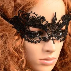 STEAMPUNK STORY Masque De Bal Vénitien En Dentelle Noire élégant Gothique