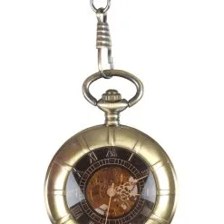 STEAMPUNK STORY Montre De Gousset Mécanique Steampunk Vintage Couleur Dorée Avec Engrenages