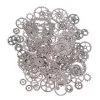 STEAMPUNK STORY Lot De 100 Engrenages Steampunk Couleur Argenté Pour Créations, Colliers -Costumes Cosplay Soldes Boutique ACCPEN267