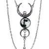 RESTYLE Collier Full Moon, Lune Alchimique Occulte -Costumes Cosplay Soldes Boutique ACCPEN316