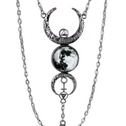 RESTYLE Collier Full Moon, Lune Alchimique Occulte