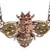 STEAMPUNK STORY Collier Pendentif Abeille Mécanique Avec Engrenages Steampunk -Costumes Cosplay Soldes Boutique ACCPEN327