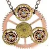 STEAMPUNK STORY Collier Pendentif Engrenages Mécaniques 3D Steampunk -Costumes Cosplay Soldes Boutique ACCPEN329
