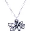 STEAMPUNK STORY Collier Argenté Petite Pieuvre Steampunk -Costumes Cosplay Soldes Boutique ACCPEN539
