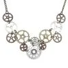 STEAMPUNK STORY Collier En Métal Multicolors Avec Rouages De Mécanismes, Steampunk -Costumes Cosplay Soldes Boutique ACCPEN626