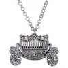 STEAMPUNK STORY Collier Argenté Carrosse Royale 3D, Gothique élégant -Costumes Cosplay Soldes Boutique ACCPEN646