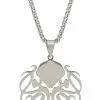 STEAMPUNK STORY Collier Argenté Cthulhu Lovecraft, Pieuvre Steampunk -Costumes Cosplay Soldes Boutique ACCPEN772