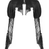 Darkinlove Boléro Noir En Dentelle Manches Ballons Et Transparence Gothique Romantique -Costumes Cosplay Soldes Boutique DARKIL229