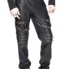 DEVIL FASHION Pantalon Homme Imitation Cuir Marron Foncé Avec Sangles, Gothique Rock Steampunk 2 DEVIL FASHION Pantalon Homme Imitation Cuir Marron Foncé Avec Sangles, Gothique Rock Steampunk -Costumes Cosplay Soldes Boutique DEVFA0157