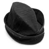 Chapeau D'inspiration Militaire Noir, Fines Rayures Et Bordure Vinyl, Rétro, Punk Rave -Costumes Cosplay Soldes Boutique PUNKR0639