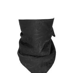 Foulard, Masque De Visage Ou Jabot Lavallière En Jacquard Noir élégant, Punk Rave