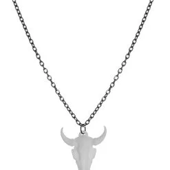 The Rogue + The Wolf Collier Crâne De Bison Blanc, Sorcière Occulte, The Rogue + The Wo